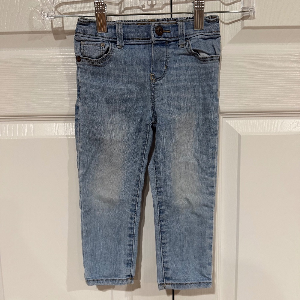 Oshkosh B'gosh Super Skinny Stretchy Waist Light Wash Jeans 12-18 Months
